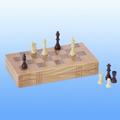 11" Oak Book Style Chess Set